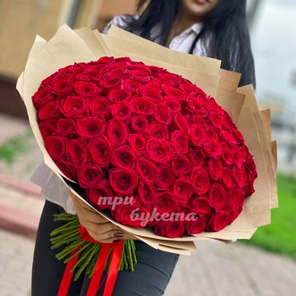 101 красная роза (Premium) 70 см 101 красная роза (Premium) 70 см
